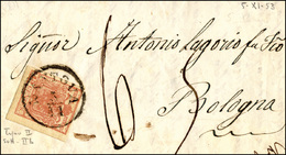 38 1853 - 15 Cent. Rosa, II Tipo, Carta A Macchina (5), Perfetto, Su Lettera Da Mantova 5/11/1853 Per B... - Lombardo-Vénétie