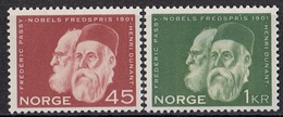 NORWAY 464-465,unused - Nobelpreisträger