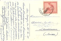 Belgisch Kongo, 1931, Courier Paquebot Nach Lausanne, Santa Cruz De Tenerife, Siehe Scans! - Lettres & Documents