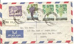 Lebanon 1962, Airmail R-cover Beyrouth To Lagos Nigeria, See Scans! - Libanon