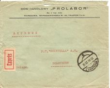 Polen 15.3.1929, Warszawa, Express-Cover To Switzerland, See Scans - Lettres & Documents
