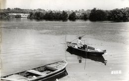 77 PONTHIERRY - Semi-Moderne - Pêcheur En Seine - CPSM - Saint Fargeau Ponthierry