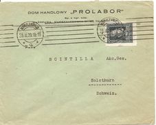 Polen, Polska, 28.2.1929, Warszawa, Single Franked Cover To Switzerland, See Scans - Covers & Documents