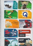 Italy, 10 Different Cards Number 32, Fox, Orchid, Frog, 2 Scans. - Collections