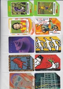 Italy, 10 Different Cards Number 33, Football, AIDS, Zodiac, Honda Scooter, 2 Scans. - [4] Sammlungen