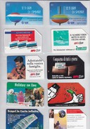 Italy, 10 Different Cards Number 43, Airplane, AIDS, Holliday, 2 Scans. - [4] Sammlungen