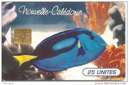 CARTE-PUCE-NOUVELLE-CALEDONIE-25U-NC36A-GEM B-11/1995-POISSON TROPICAL-Sans N° LOT-TBE - Nouvelle-Calédonie