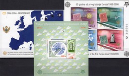 1956-2006 AZORBAYCAN Bl.64,CRNA GORA Blocks 2A+3 ** 52€ Emblem Zahnrad Stamps D241 F1104 Blocs Ss Sheets Ms Bf CEPT - Aserbaidschan