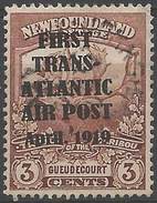 NEWFOUNDLAND #C1 Usagé REPRINT/FAUX C$22,500 -Timbre D'aviation -- HAWKER FLIGHT - Einde V/d Catalogus (Back Of Book)