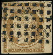 EMISSION DE 18491    10c. Bistre-jaune, Obl. GROS POINTS, Petit Bdf, TTB - 1849-1850 Cérès