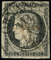 EMISSION DE 18493a   20c. Noir Sur Blanc, Obl. PLUME Et Càd T13 ORNANS 10 JANV 1849, TB - 1849-1850 Cérès