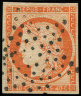 EMISSION DE 18495    40c. Orange, Obl. ETOILE, TB. Br - 1849-1850 Cérès