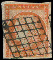 EMISSION DE 18495    40c. Orange, Oblitéré GRILLE, TB - 1849-1850 Cérès