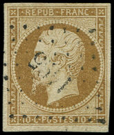 PRESIDENCE9    10c. Bistre Jaune, Oblitéré PC 1495, TB - 1852 Louis-Napoleon