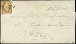 Let PRESIDENCE9    10c. Bistre Jaune, Oblitéré ETOILE S. LAC Du 1/8/53, Au Verso Càd PARIS 1/8/53, TB. J - 1852 Louis-Napoléon
