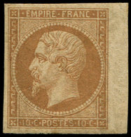 ** EMPIRE NON DENTELE13Bb 10c. Brun T II Bdf, TB - 1853-1860 Napoléon III