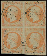 EMPIRE NON DENTELE16   40c. Orange, BLOC De 4 Obl. PC 1675, TTB - 1853-1860 Napoléon III