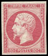 ** EMPIRE NON DENTELE17B  80c. Rose, Superbe - 1853-1860 Napoleon III