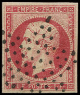 EMPIRE NON DENTELE18    1f. Carmin, FAUX Sperati, Obl. Etoile, TB - 1853-1860 Napoléon III