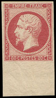 ** EMPIRE NON DENTELER17Ah 80c. Carmin Rose, REIMPRESSION Bdf, Superbe - 1853-1860 Napoléon III