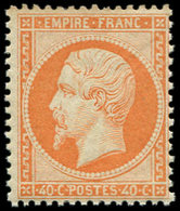 ** EMPIRE DENTELE23   40c. Orange, Frais Et TB - 1862 Napoléon III