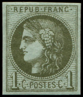 ** EMISSION DE BORDEAUX39C   1c. Olive, R III, TB. C - 1870 Emission De Bordeaux