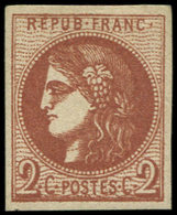 * EMISSION DE BORDEAUX40Bd  2c. Brun-rouge Foncé, R II, Frais Et TB. C - 1870 Emission De Bordeaux