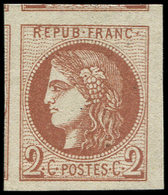 (*) EMISSION DE BORDEAUX40B   2c. Brun-rouge, Marges énormes, 3 Voisins, Petit Bdf, TTB - 1870 Emission De Bordeaux