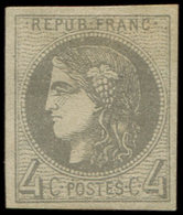 (*) EMISSION DE BORDEAUX41B   4c. Gris, R II, Frais Et TB - 1870 Emission De Bordeaux