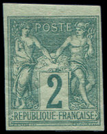 * TYPE SAGE62a   2c. Vert, NON DENTELE, TB - 1876-1878 Sage (Type I)