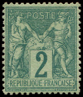 (*) TYPE SAGE62    2c. Vert, Bon Centrage, TB - 1876-1878 Sage (Type I)