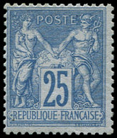 * TYPE SAGE79   25c. Bleu, Quasi **, TB - 1876-1878 Sage (Type I)