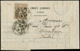 Let TYPE SAGE SUR LETTRESN°80 Obl. Càd D'ESSAI PL. De La BOURSE 9/8/81 S. LAC, Cérès N°4, TTB - 1877-1920: Période Semi Moderne