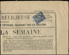 Let TYPE SAGE SUR LETTRESN°83 Obl. TYPO Sur Journal LA SEMAINE RELIGIEUSE Du Diocèse D'Angoulême Du 14/10/77, Superbe - 1877-1920: Période Semi Moderne