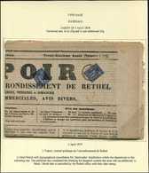 Let TYPE SAGE SUR LETTRESN°83 2 Ex., L'un Obl. TYPO, L'autre Càd RETHEL 1/4/79 S. Journal L'ESPOIR, TB - 1877-1920: Période Semi Moderne