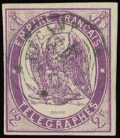 TELEGRAPHETélégraphe 4 : 2f. Violet, Oblitéré, TB - Télégraphes Et Téléphones