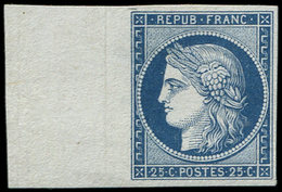 (*) ESSAIS 4 : 25c. Bleu, Couleur Adoptée, Bdf, TB - Autres & Non Classés