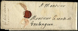 Let LETTRES SANS TIMBRE ET DOCUMENTS DIVERSLAC Avec Fils De Soie Pour Monsieur Le Conte De Toulongeon, TB - Autres & Non Classés