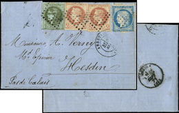 Let AFFRANCHISSEMENTS DE SEPTEMBRE 1871N°26 (2), 37 Et 39C Obl. PC Du GC 1 S. LAC, Càd T17 ABBEVILLE 22/9/71, TB - 1849-1876: Période Classique