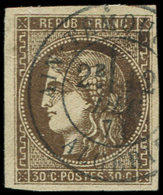 LETTRES ET OBLITERATIONS D'ALGERIEN°47 Obl. Càd AIN-TEMOUCHEN 12/12/71, Pli, Mais Frappe Superbe - 1849-1876: Période Classique