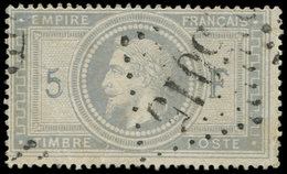 LETTRES ET OBLITERATIONS D'ALGERIEN°33 Obl. GC 5015 De BONE, Fente, B/TB - 1849-1876: Période Classique