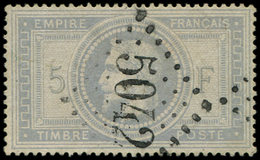 LETTRES ET OBLITERATIONS D'ALGERIEN°33 Obl. GC 5042 De MASCARA, Superbe - 1849-1876: Période Classique