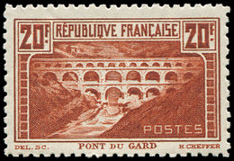 * EMISSIONS DU XXème SIECLE262B  Pont Du Gard, 20f. Chaudron Clair, T I, Dentelé 11, TB - Neufs