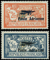 * POSTE AERIENNE1/2 2f. Et 5f, Salon De Marseille, Inf. Ch., TB - 1927-1959 Neufs