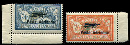 POSTE AERIENNE1/2 2f. Et 5f, Salon De Marseille, 2f. Orange, Bdf, Infime Ch. Et 5f Bleu ** Cdf, Centrages Moyens Habitue - 1927-1959 Neufs