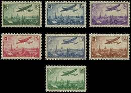 ** POSTE AERIENNE8/13 Et 14, Avion Survolant Paris, TB - 1927-1959 Neufs