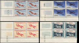 ** POSTE AERIENNE30/33 Types Divers D'Avions, La Série En BLOCS De 4 CD, TB - 1927-1959 Neufs