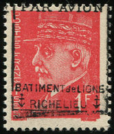 ** Poste Aérienne Militaire 2 : Pétain, 1f. Rouge, BATIMENT De LIGNE RICHELIEU, TB. C - Poste Aérienne Militaire