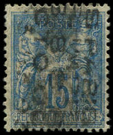 (*) PREOBLITERES17  Sage, 15c. Bleu, RR, TB. C Et J - 1893-1947