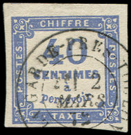 TAXE7a  40c. OUTREMER, Obl. Càd T17 LA GARDE PRES TOULON 2/3/7(2), TTB. M - 1859-1959 Neufs